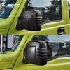 ABS Matte black for Suzuki Jimny JB64 JB74 2018 2019 2020 2021 2022 2023 2024 2025 LHD RHD Car Rearview Mirror Cover Trim 2pcs
