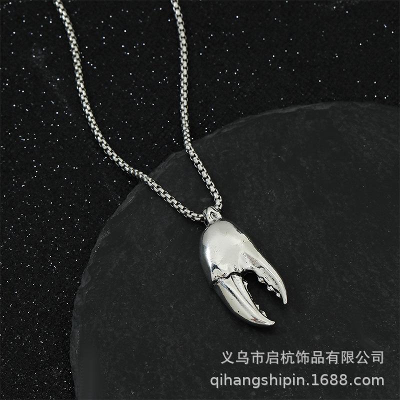 

Ожерелье «Волчий клык» Личность Универсальный Темперамент Мужской Тренд Длинная Цепочка для Свитера Аксессуары