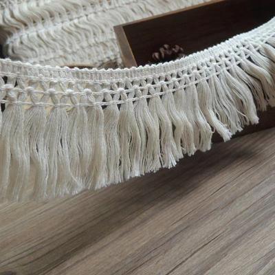 5yard Curtains Decoration Weaved Ribbon 3.5cm Wide Lace Fabric Cotton Thread Webbing Tassel Trim