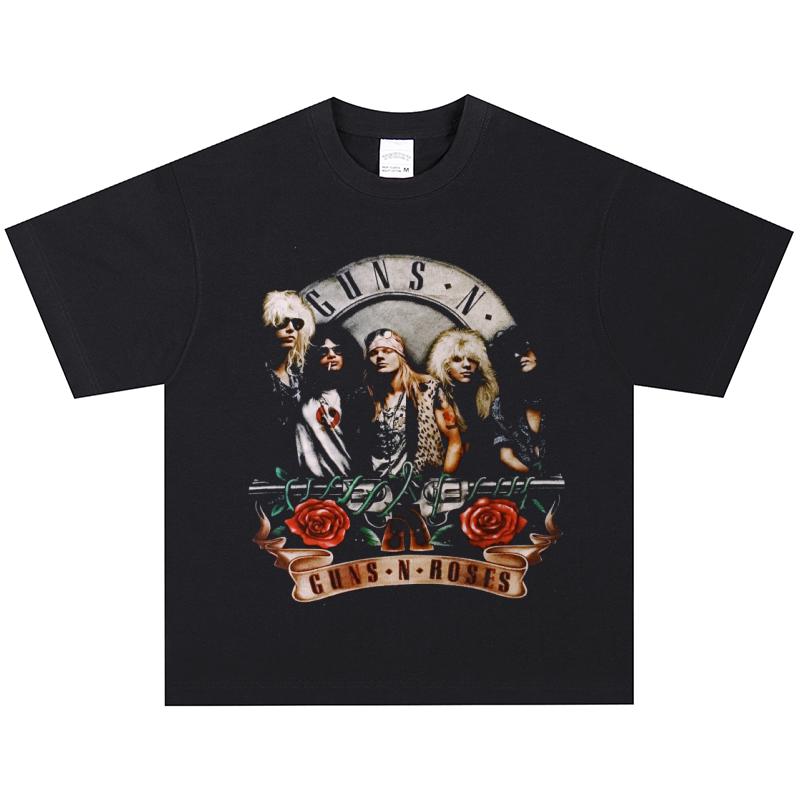 Футболка Guns N Roses, Мягкая ткань, Повседневная XXXL