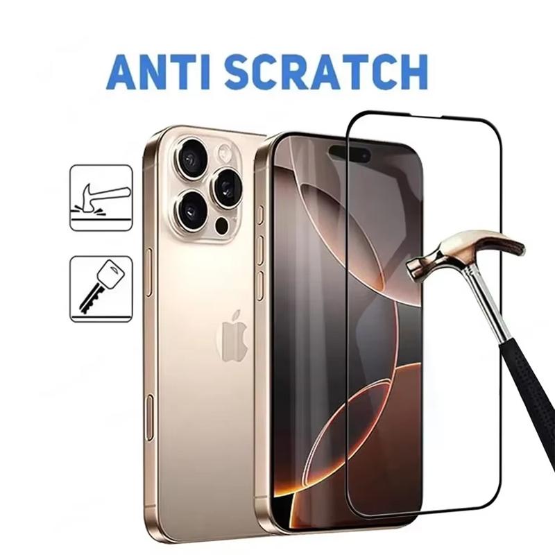 5 bucăți de sticlă securizată pentru iPhone 16 14 13 12 11 15 Pro Max sticlă de protecție pentru iPhone 13 Mini XR X XS MAX 8 Plus