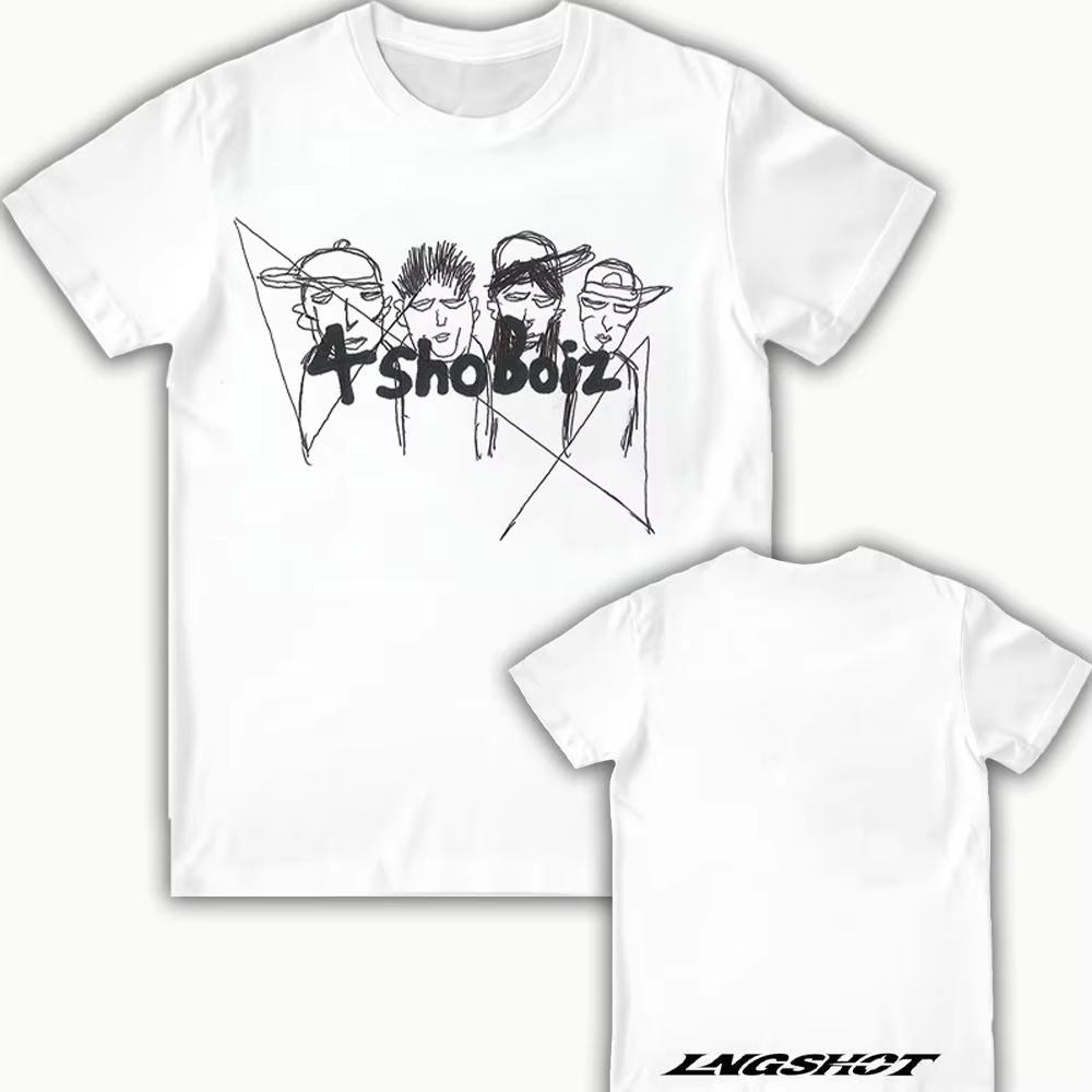 LNGSHOT Kpop Jay Park 2026 Summer UNISEXs Womens Casual Style Tshirt Short Sleeve Round Neck Fan Support Y2k Fashion Style M