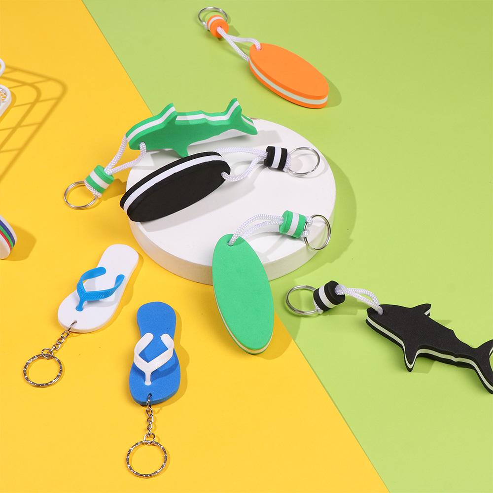 Rowing Inflatable Boats Key Pendant Sailing Fishing Keyring Water Floating Keychain Pool Parts