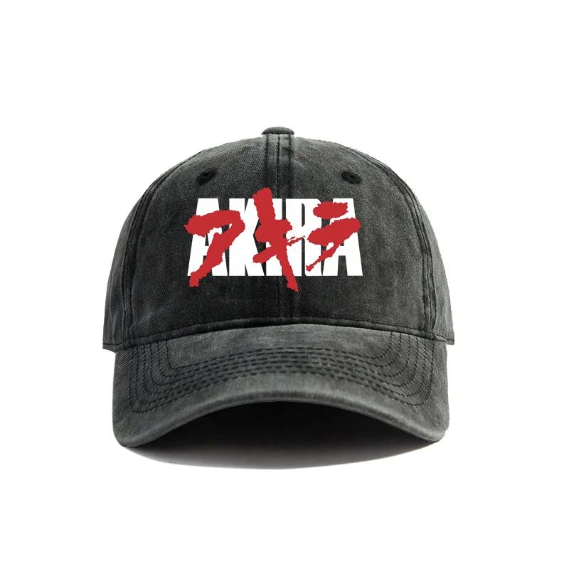 2025 Sommer Akira Baseballkappe Distressed Hüte Anime Japanische Kappe Unisex Retro Outdoor Sommer Verstellbar Papa Hut Mode