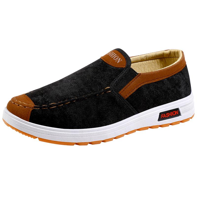 Men's Shoes Spring and Summer New Men's Casual Shoes Breathable Canvas Shoes Middle-aged and Elderly Comfortable Walking Shoes