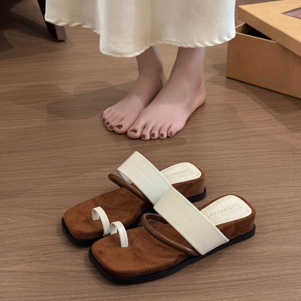 

Fashion House Slippers Platform Shoes Rubber Flip Flops Slides Slipers Women Fashion Hawaiian 2025 Luxury Summer Rubber Flip Flops Shoes 35