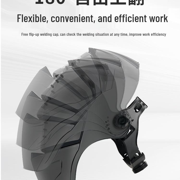Lightweight Auto-Tint True Color Welding Helmet with Full Face Protection