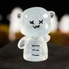Halloween Glow in Dark Figurines Luminous Ghost Mini Resin Ornament DIY Micro Landscape Cute Cartoon Statue Desktop Decor Party