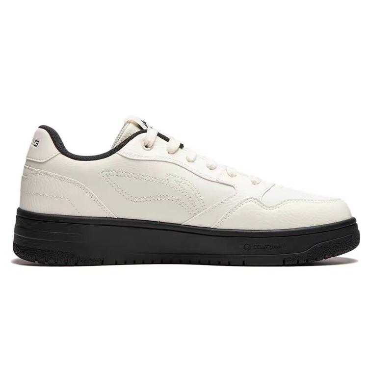 Li Ning Tianji Rutschfest, Abriebfest, Höhensteigernd Niedrig geschnittene Skateboard-Schuhe Damen Ecru AGCU272-6(Team181-)