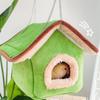 Hanging Bird Nest Warm Plush Shelter Safe Mount Multiple Color For Parrots Easyly Maintenance