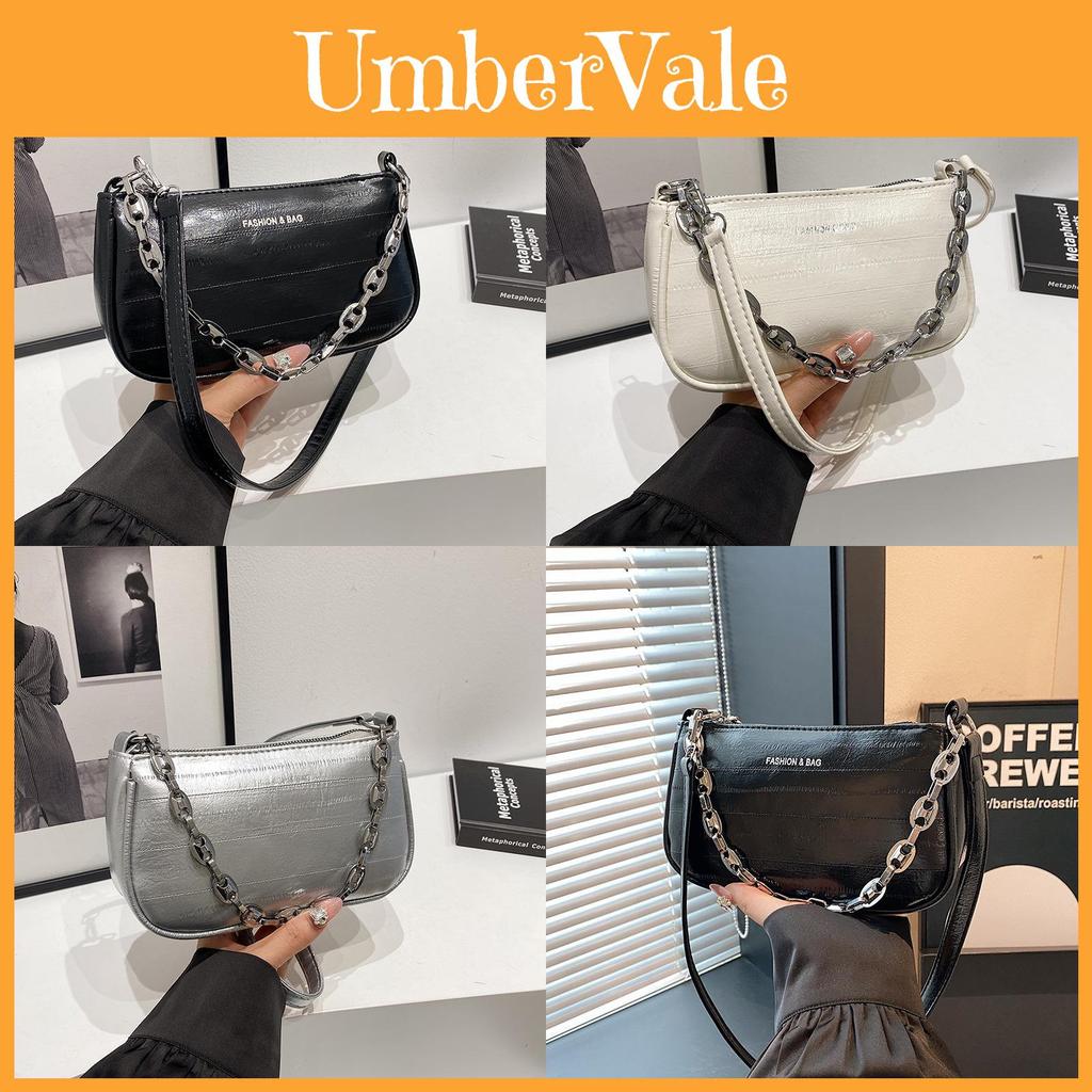 Trendy Small Crossbody Bag For Women In Black White And Silver With Chic Design
