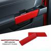 Rear Door Handle Grab Cover Trim Interior Accessories For Ford F150 -22 Red