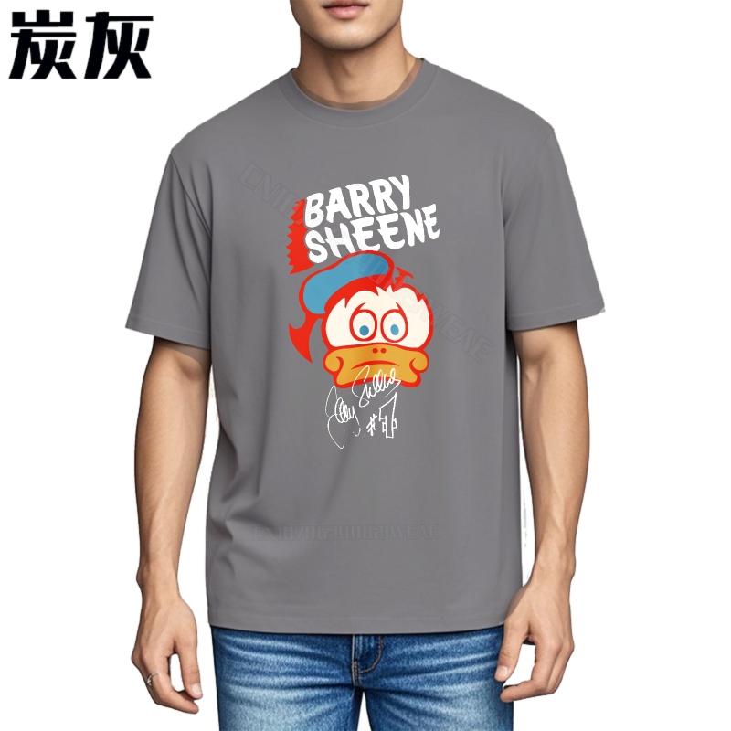 Summer top Graphic Workout Tshirt Barry Sheene Cartoon Face Design Comfortable Classic Tshirt Classic Quick Dry T Shirt Breat