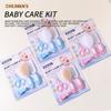 Soft Nylon Infant Care Set Round Tip Baby Nail Clipper New Baby Brush Comb Set Baby Grooming Kit