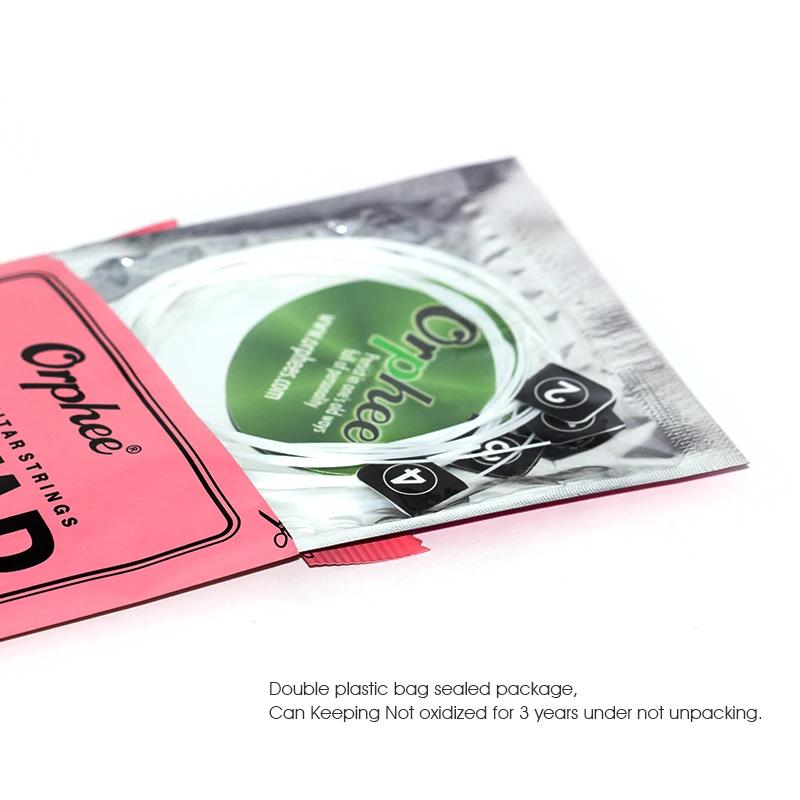 Orphee KX80 Ukulele Strings Nylon Mix Soft Touch Bright Sounding 4 Strings Ukulele Guitar String Guitar Parts & Accessory