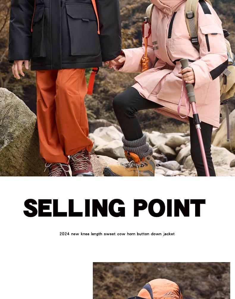 Kids' Down Jacket 2025: New Style Boy & Girl White Duck Down Parent-Child Coat, Winter Clearance.