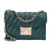 Casual Chain Stitch Vintage Style Lock Closure Shoulder Bag Women Shoulder Bag Dark-Green 35F0GXOC5T-RACING-GREEN