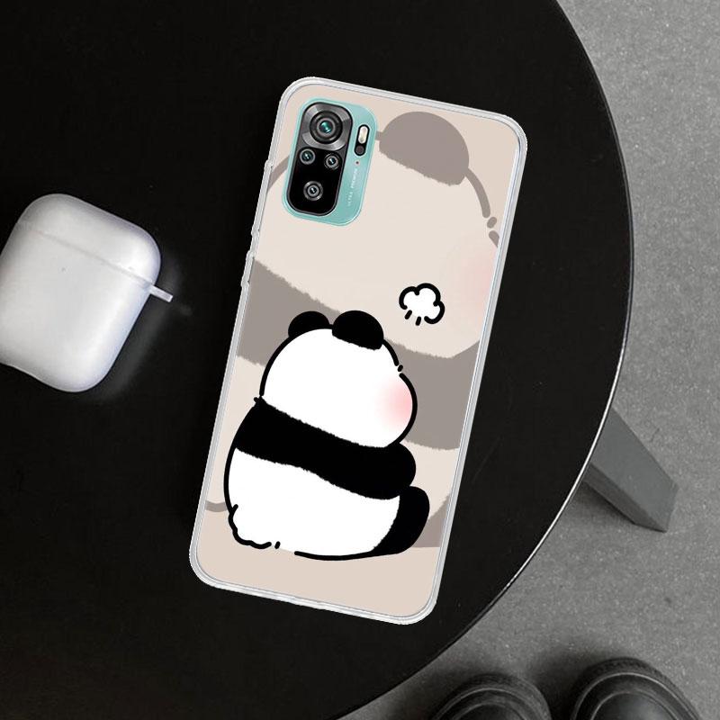 Cartoon Cute Panda Bear Phone Case Cover for Xiaomi Redmi Note 15 14 13 12 11 Pro Plus 14S 12S 11S 11T 11E 10S 10 Customized Fun