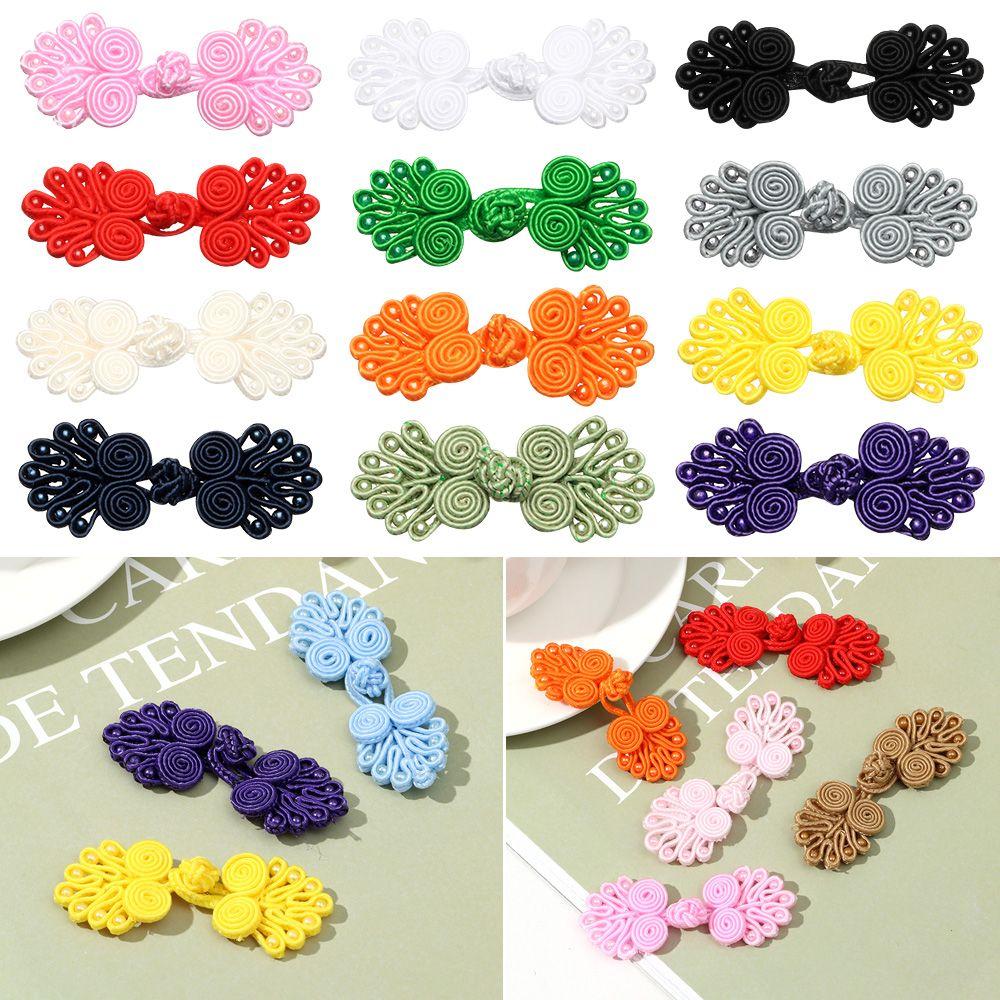 5Pcs Handcraft DIY Invitation Knot Fastener Chinese Knot Button Tang Suit Cheongsam Buttons