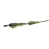 2x Carp Fishing Leader Line 100cm/45lb QC Hybrid Clip Leadcore Leader Camo Green/Brown Carp Fishing Hair Rigs Terminal Tackle Accessories