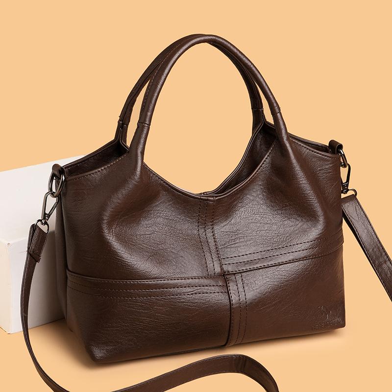 Fashion Vintage Leather Handbag with Top Handle Shoulder Bag Womens Vintage Crossbody Bag Work Shopping and Meeting Friends Ladies' Holiday Gifts