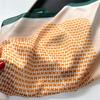 Luxury letter scarf printed silk scarf 71cm plaid small square scarf women's scarf hair tie bag high-end headscarf