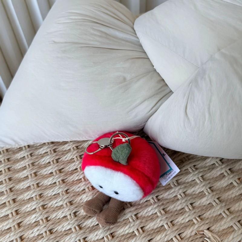 Plush Fruit Keychain Charm Bags Purse Accessory Soft Stuffed Toy Decor Teens Adults