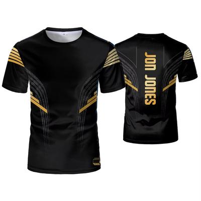 Letni Piątek Nowy Trening Bokserski Drukowana w 3D Szybkoschnąca Oddychająca Uliczna Sportowa Męska Koszulka Fitness Plus Size