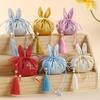 Rabbit Scented Sachets Tassel Pendant Coin Purse - Mid-Autumn Hanfu Embroidered Brocade Pouch