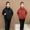 Winter Baumwolljacke, Herbst- und Winter-Warmjacke, Lässige Mode, Lockere Kapuzen-Reißverschluss-Baumwolljacke, Lockere Jacke
