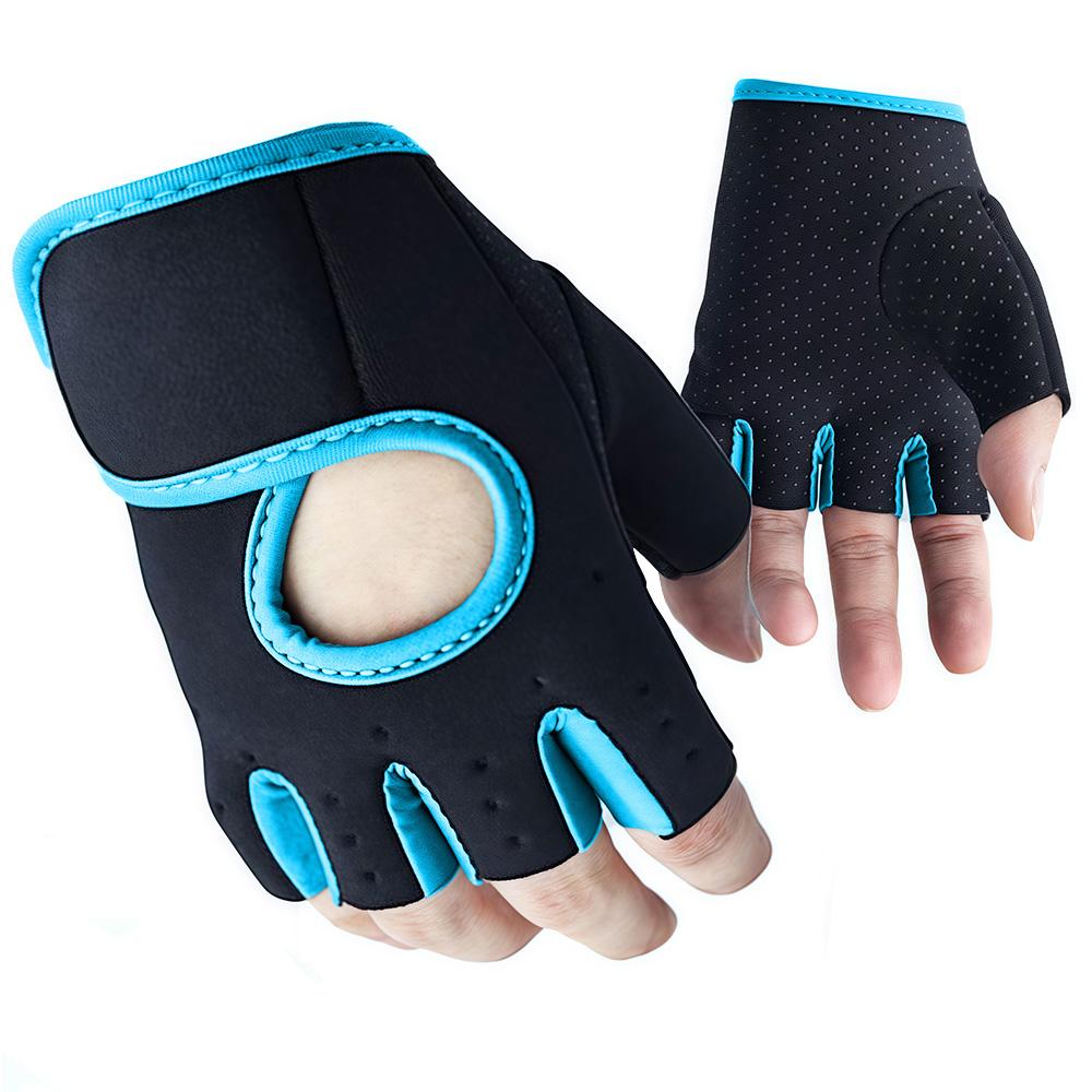 Women Men Fitness Gym Gloves Weightlifting Gloves Half Finger Breathable Non-slip Gel Pad Bodybuilding Training Dumbbells Gloves 6