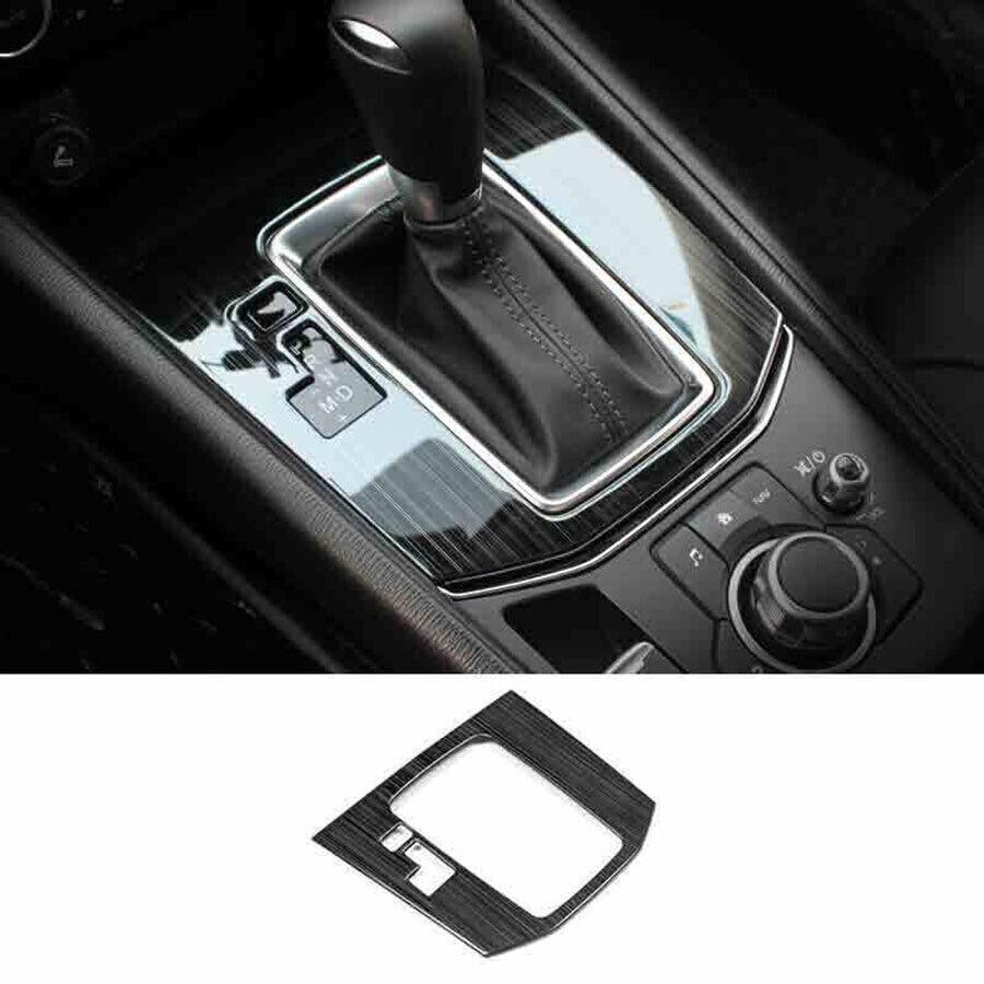 For Mazda CX5 CX-5 2017-21 Black Titanium Central Console Gear Shift Frame Trim