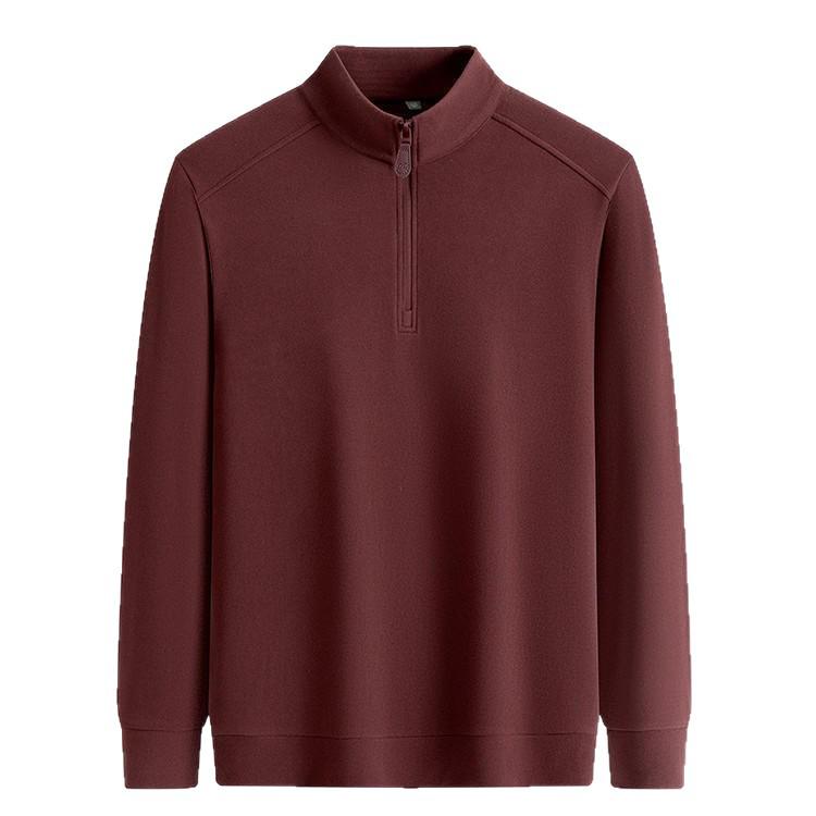 Men's 2025 Winter Double-Sided Fleece Half-Zip Long-Sleeve Casual Warm Base Layer Sweatshirt