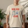 Men Dog Dad Club Golden Retriever T-Shirt Life Is Better with Dogs Cute Dog Print Casual Cotton Tee Graphic T Shirts Streetwear