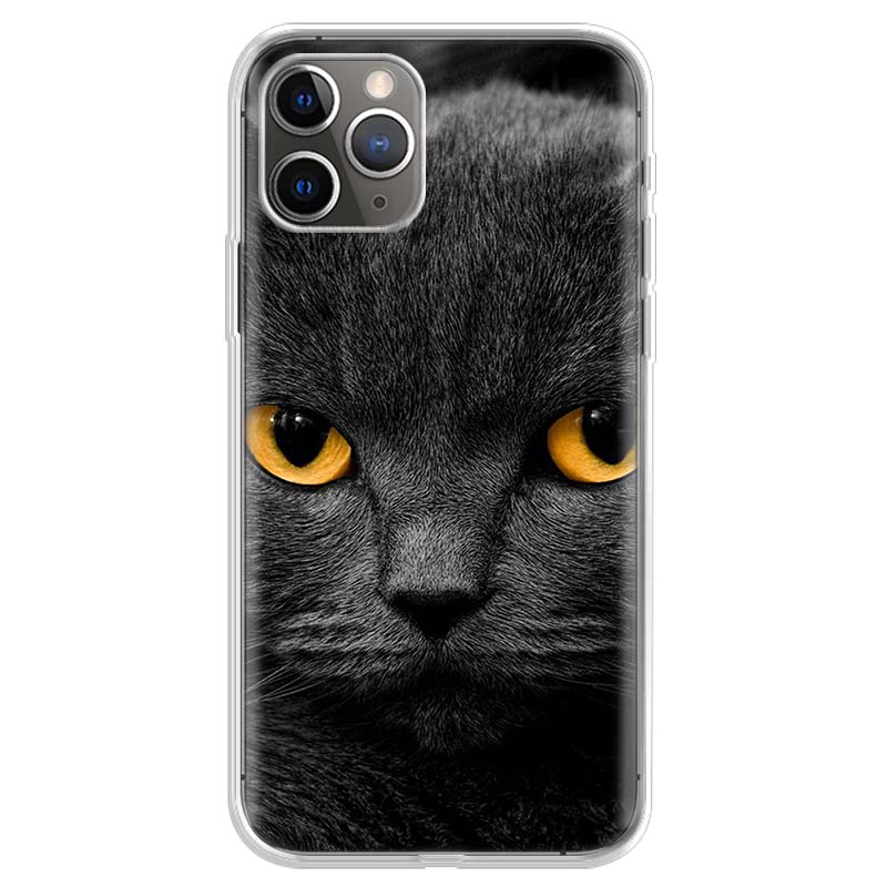 British Shorthair Cat Phone Case For iPhone 17 Air 11 13 Mini 14 15 Plus 16 12 Pro Max 16E SE 7 8 Pattern Soft TPU Back Cover 1