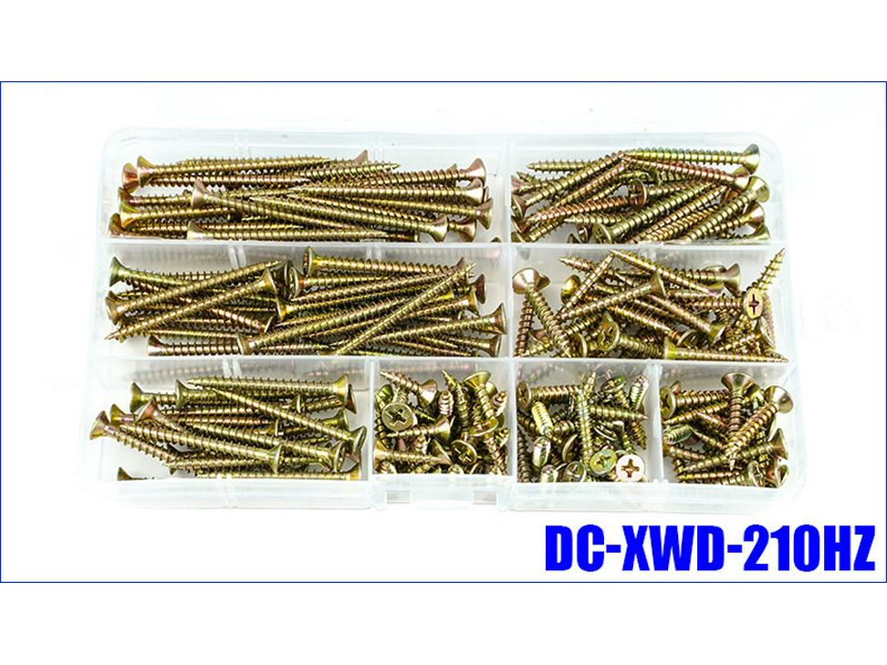 Color-Plated Zinc Wood Screws and Carpentry Nails Set