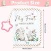 Baby Photo Fabric Book Washable Oxfords Material Cute Rabbit Illustrations For Toddler Memory Preservation
