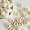 12x10mm Solid Color Acrylic Macaron Beads for DIY Shoelaces, Bag Chains & Weaving Accessories