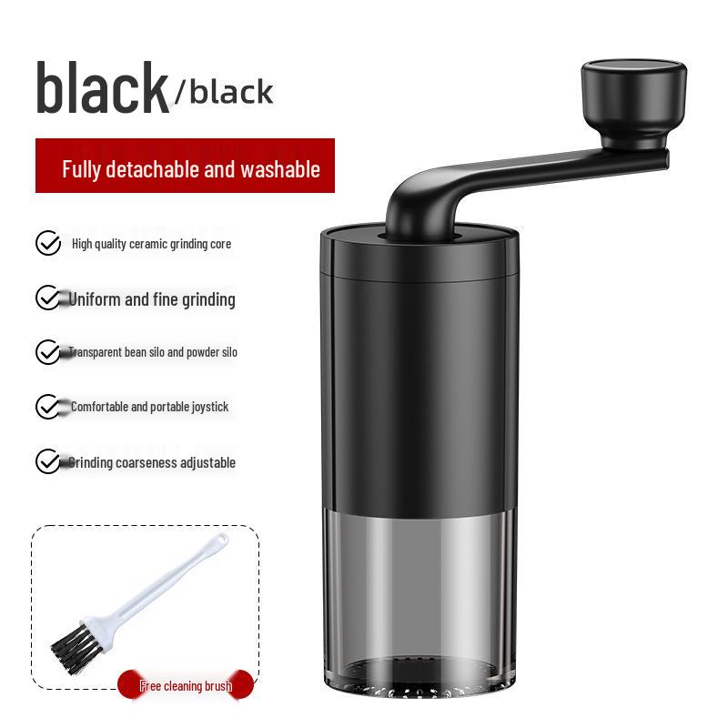 Portable Rechargeable Coffee Grinder: New Model with Hand-Crank & Electric Options for Freshly Ground Coffee