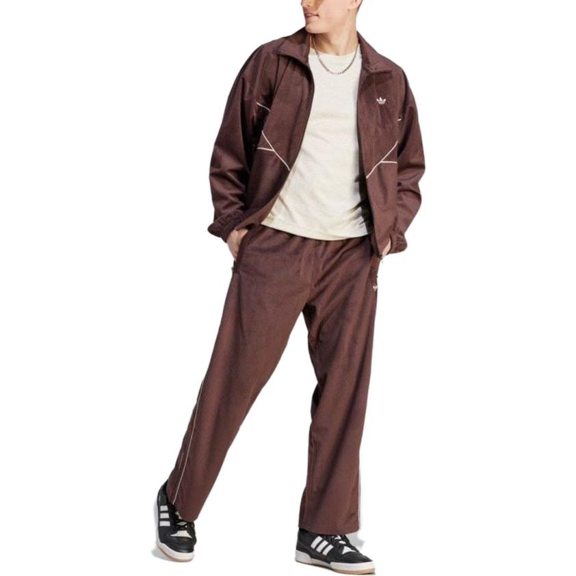 Adidas Originals Jackets Men's Brown Stand Collar Moderate Other II5787