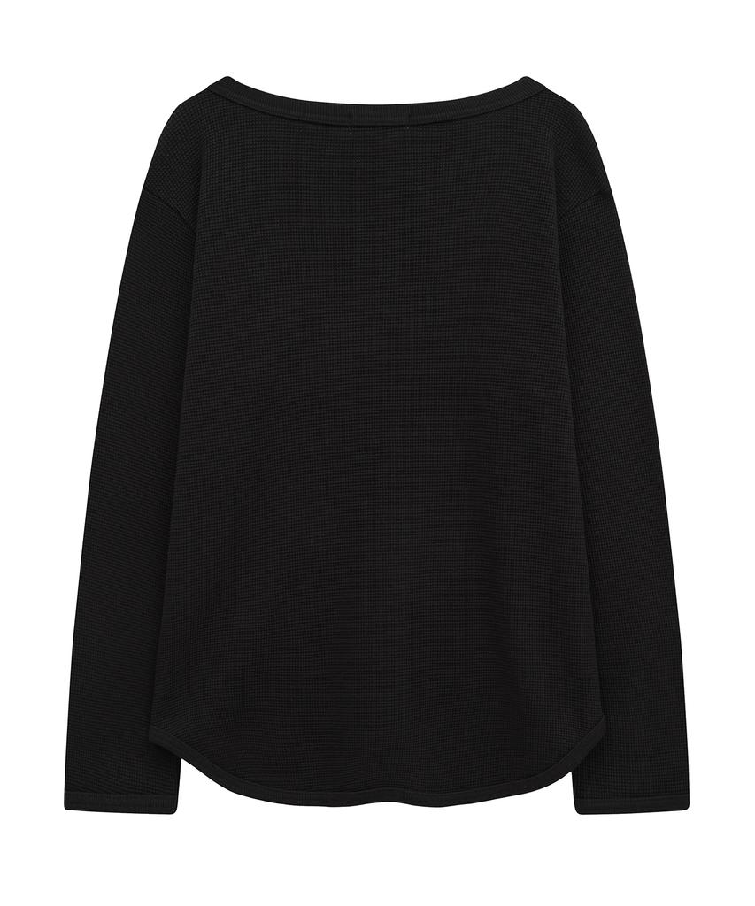 MIDNIGHT MOVE Waffle T (Black)