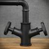 DARTFORD 1 low black free-standing washbasin tap