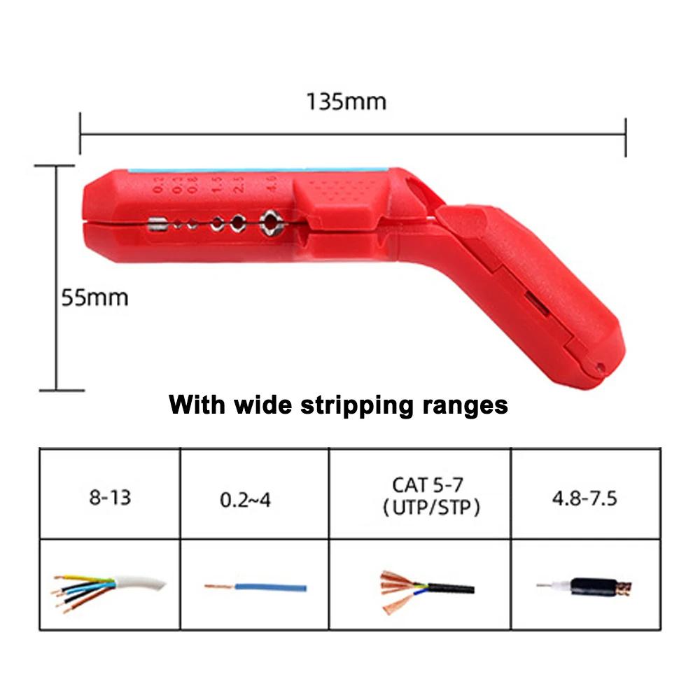 Cable Pliers Stripper Crimper Wire Crimping Tool Cable Stripping Wire Cutter Multi Tools Cut Line Multifunctional Hand Tools 1pc