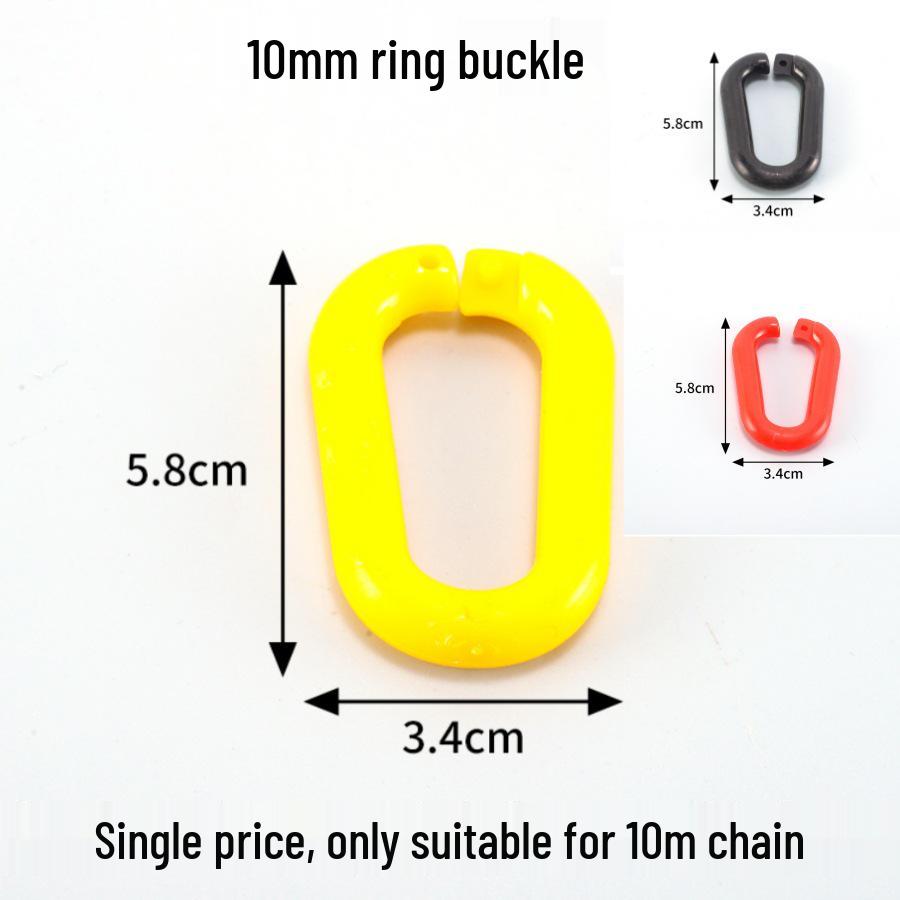 Red and White Plastic Warning Chain - Road Cone, Parking Isolation, Guardrail, Hanging Clothes, Yellow and Black Chain