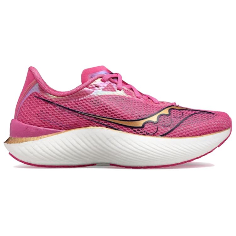 Saucony Endorphin Pro 3 Abrasion Resistant Low top Running Shoes Women's Pink White S10755-40