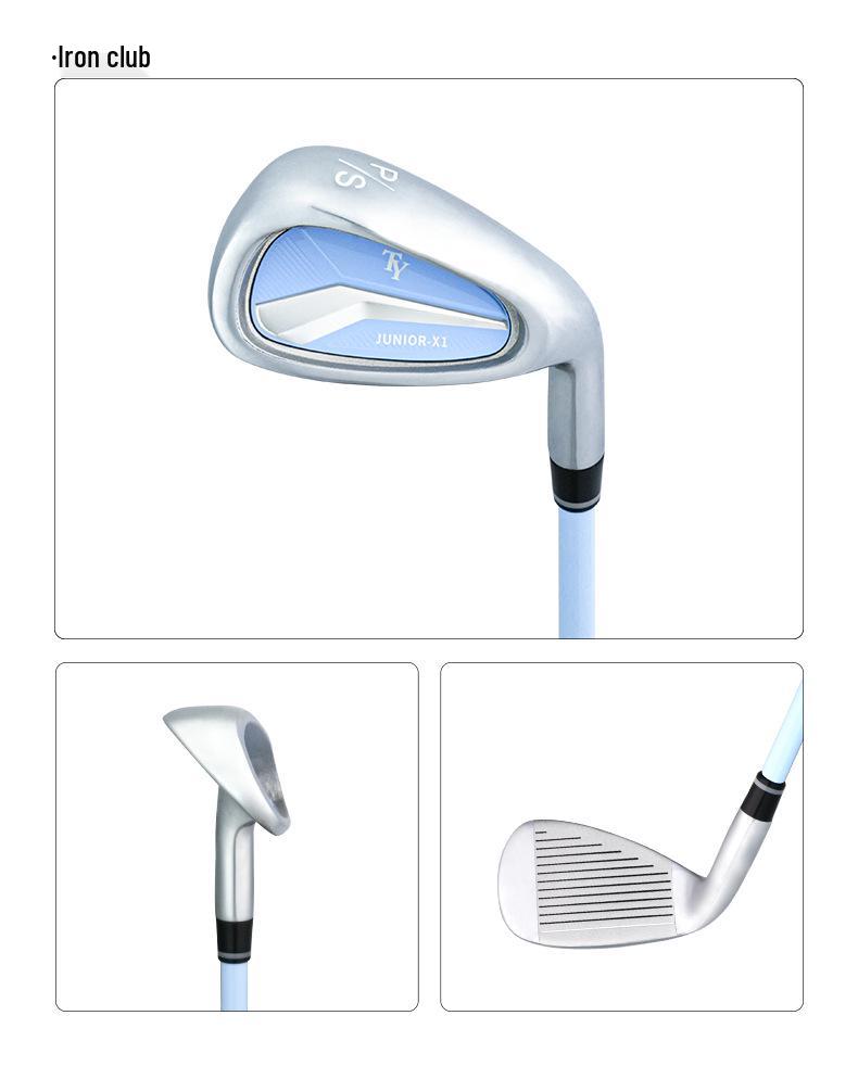 2026 Kids' Carbon Fiber Golf Club Set - 5 Clubs for Beginner Boys and Girls