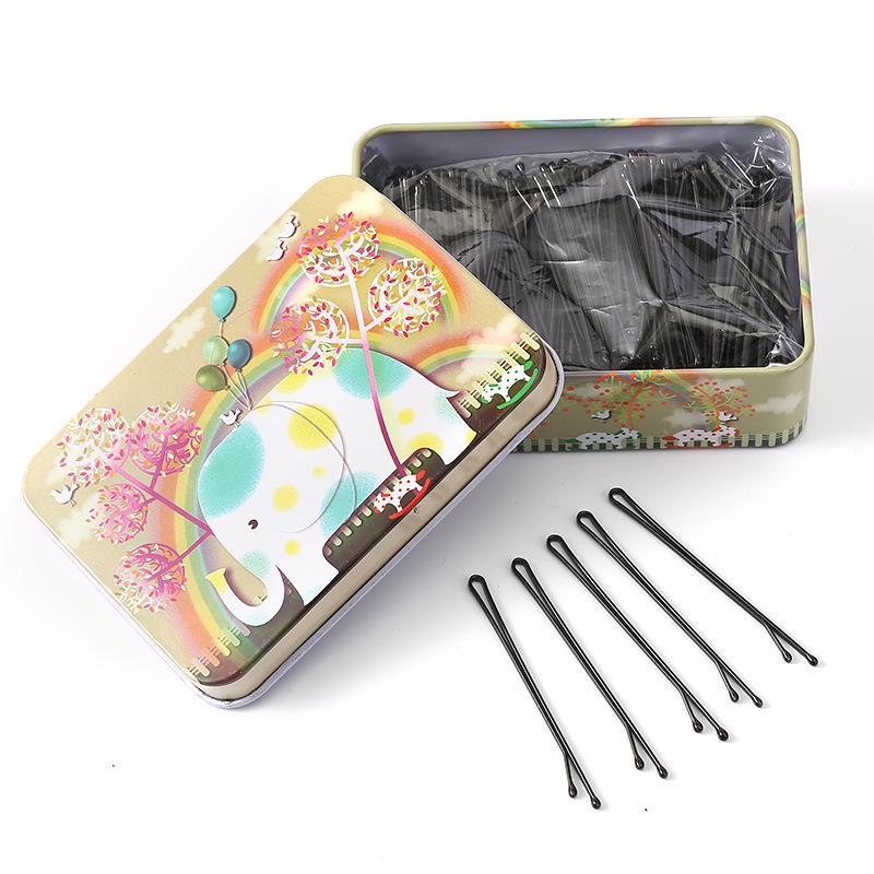 Einzelne schwarze Haarnadel für Pony und Hochsteckfrisuren