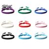 Gender-neutral Bracelet Unisex Hand Rope Adjustable Handmade Braided Solid Color