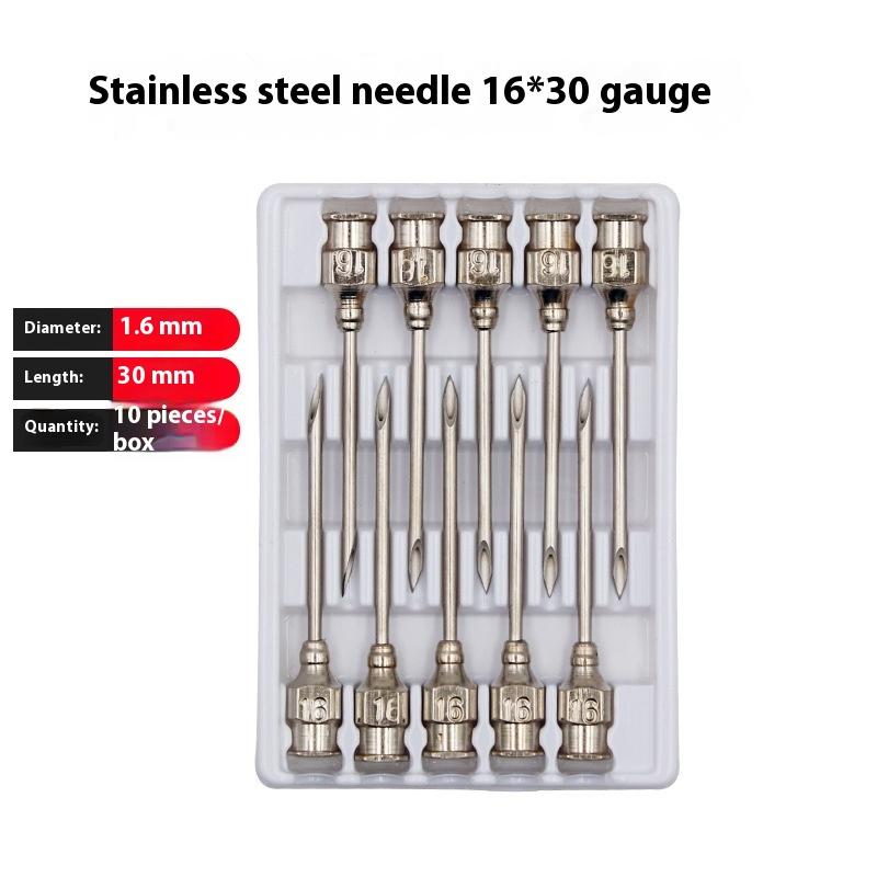 1 Set 20-50 ml Veteriner Alet Şırınga Aşı Enjeksiyonu Ayarlanabilir Doz 304 Paslanmaz Çelik İğne Ucu Dağıtıcı Hayvancılık Kümes Hayvanları