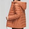 Women's 90% White Duck Down Simple Solid Color Hooded Detachable Lightweight Down Jacket